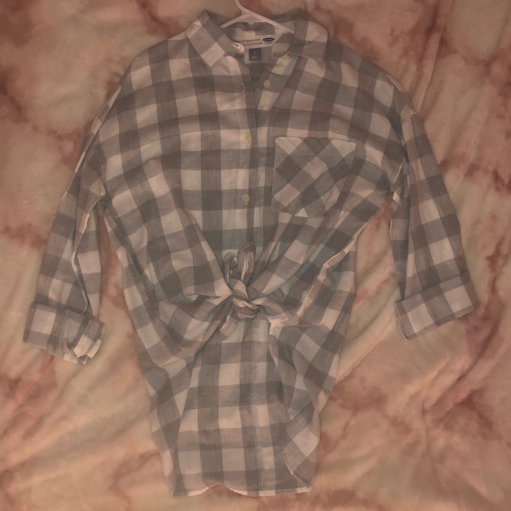 Old Navy ‘The Boyfriend Shirt’ Flannel Button Down